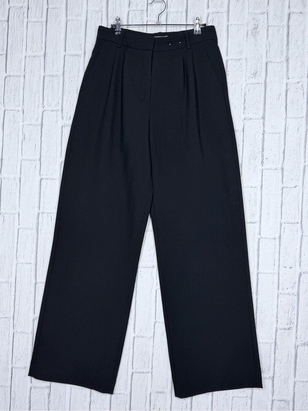 🖤 Abercrombie & Fitch Sloane Tailored Wide Leg Pants Black 29/8L - Picture 2 of 7